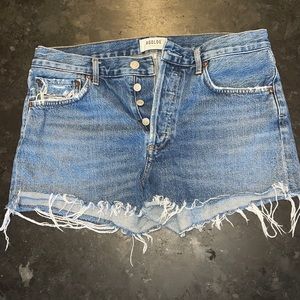 Agolde Parker cutoff denim shorts size 28